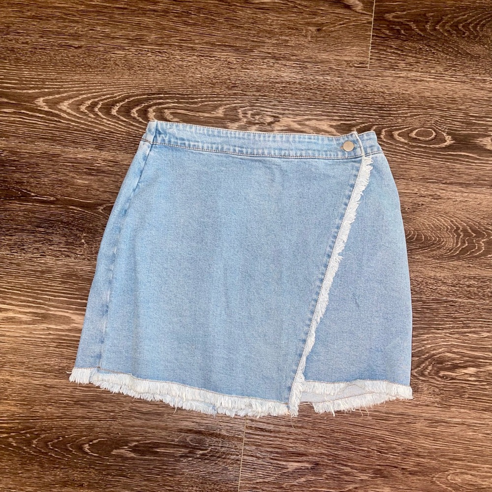 Light Blue Denim Skirt